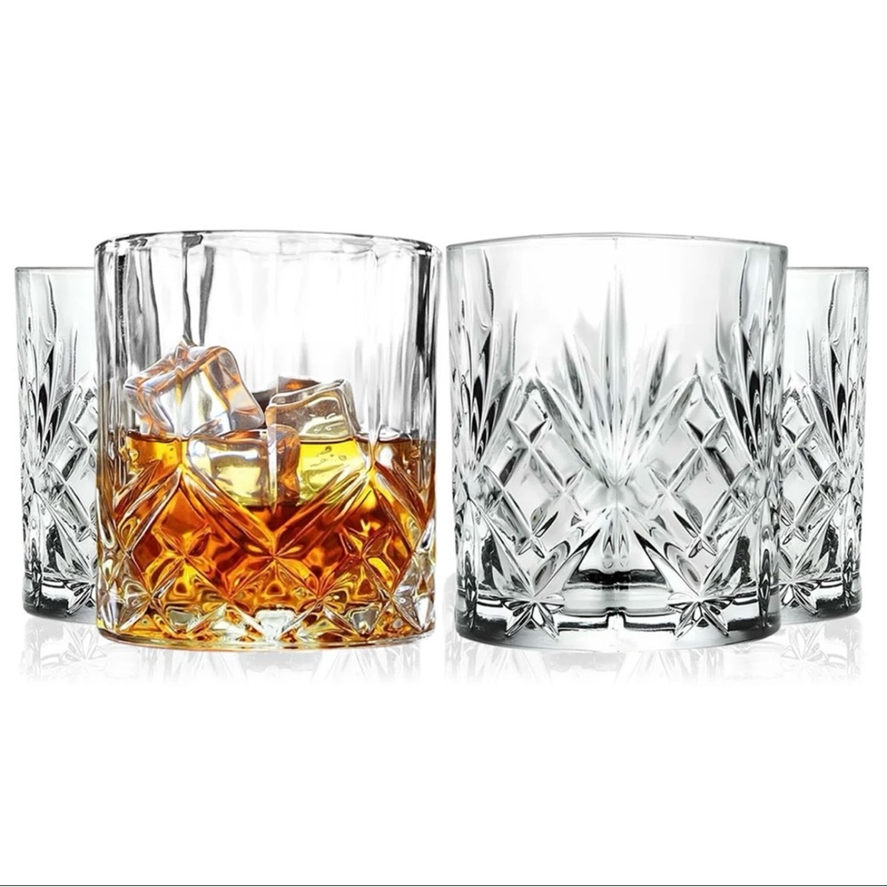 📍SOLD📍Barski Double Old Fashioned Crystal Glasses Set of 6 | 10.5 oz Tumblers - Picture 1 of 6
